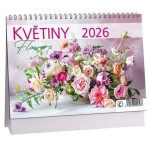 Květiny 2026 - stolní kalendář