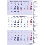 Tříměsíční 2026 nástěnný modrý