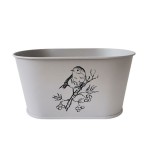 Truhlík kov ptáček šedý 23x13x11