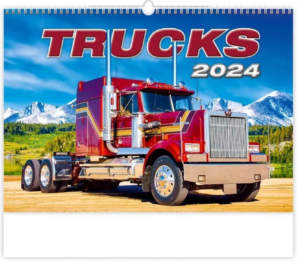 Trucks 2024 nástěnný kalendář Levneknihy.cz